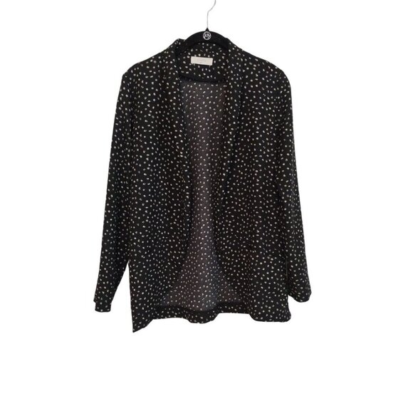 Elodie black open front blazer style cardigan - Picture 1 of 8